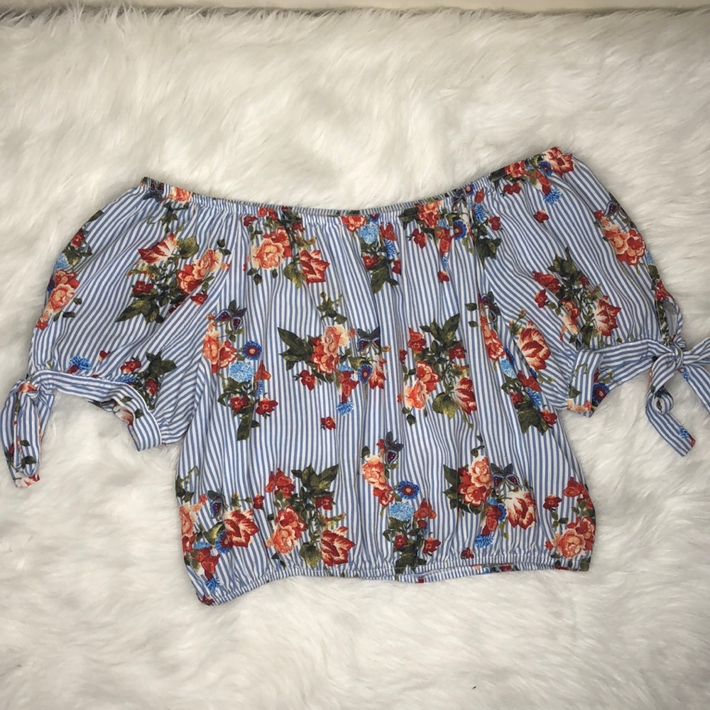 Floral Crop Blouse